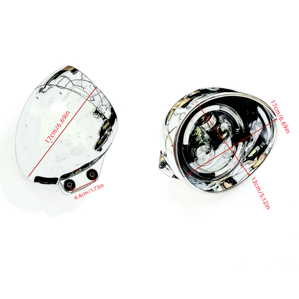 Universal Retro 12V Motorcycle - Universal Motorcycle Led Headlight Projector ulasan dan harga