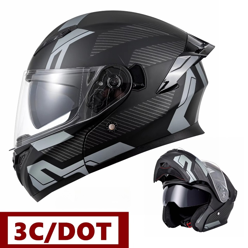 DOT Approved  Motorcycle Helme - Modular Flip Up Motorcycle Helmet Dot Approved ulasan dan harga