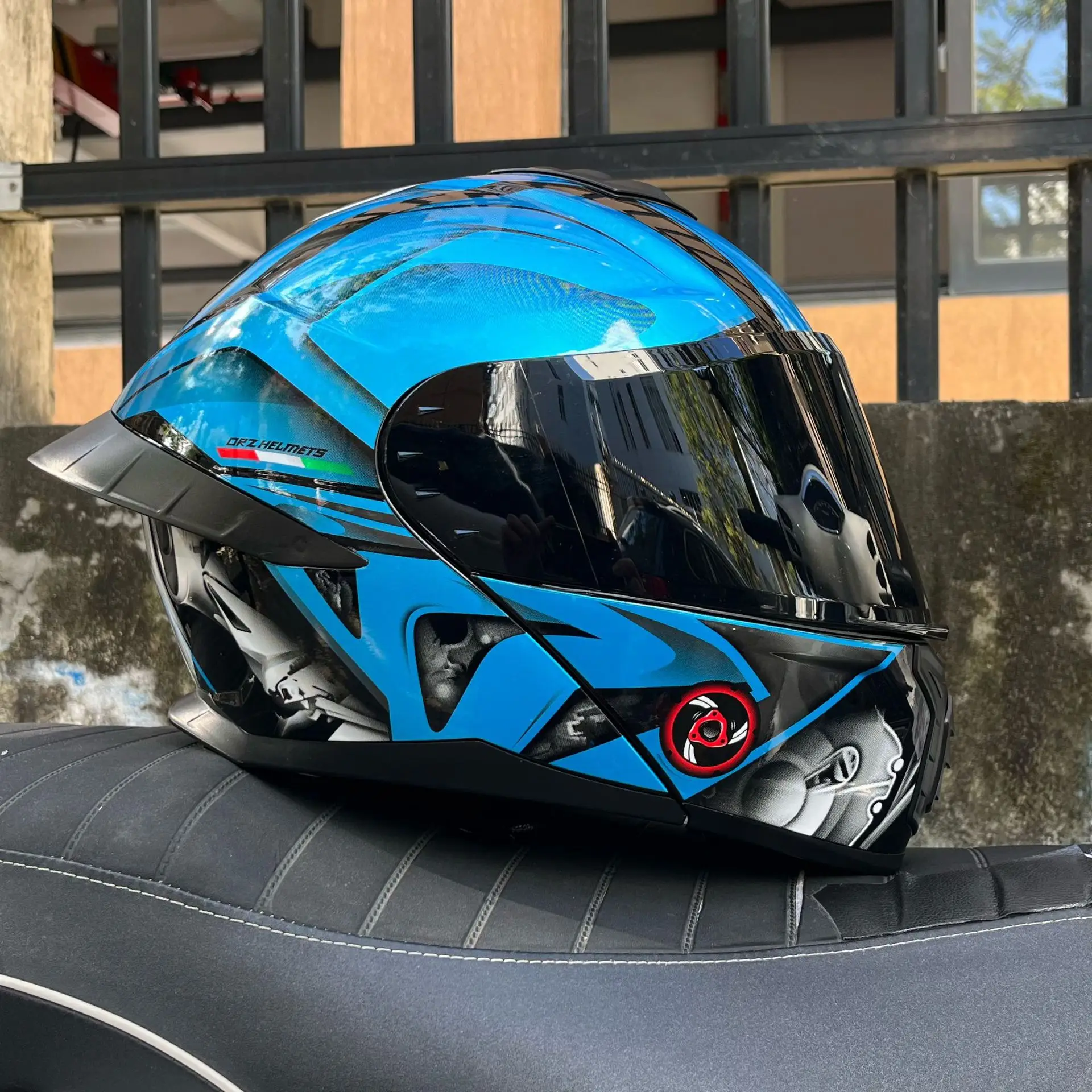 DOT Certified Helmet Motorcycl - Full Face Motorcycle Helmet With Bluetooth ulasan dan harga