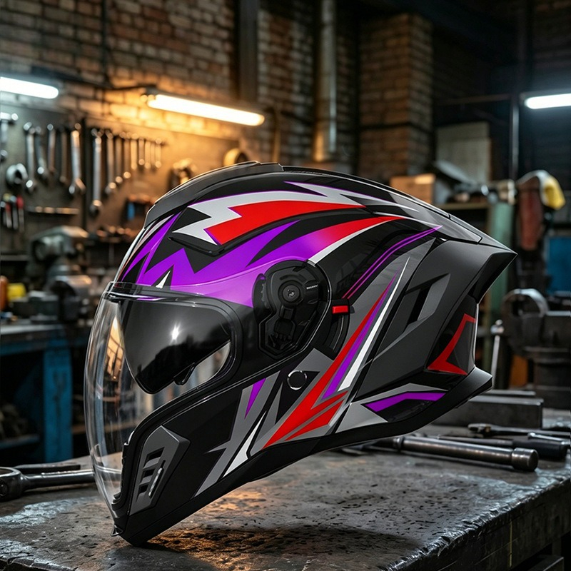 Motorcycle Helmet Four Seasons - Full Face Motorcycle Helmet With Bluetooth ulasan dan harga