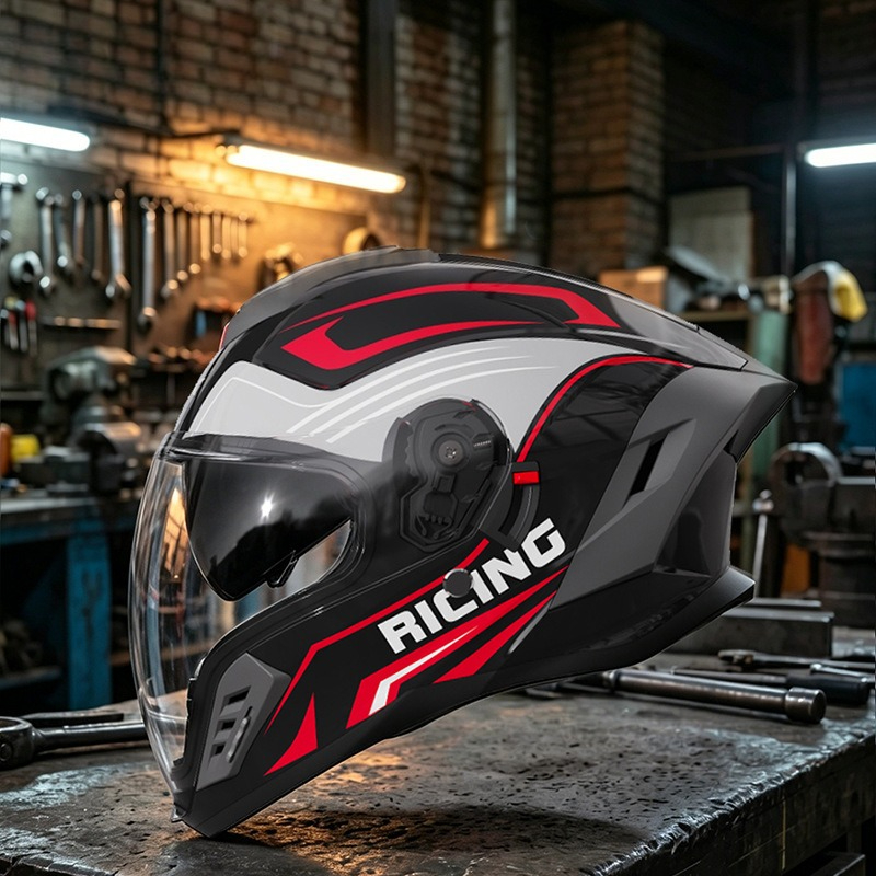 Motorcycle Helmet Four Seasons - Full Face Motorcycle Helmet With Bluetooth ulasan dan harga